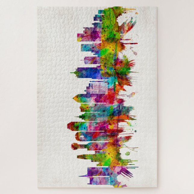 Dallas Texas Skyline (Vertikal)