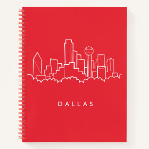 Dallas Texas Skyline Notizbuch