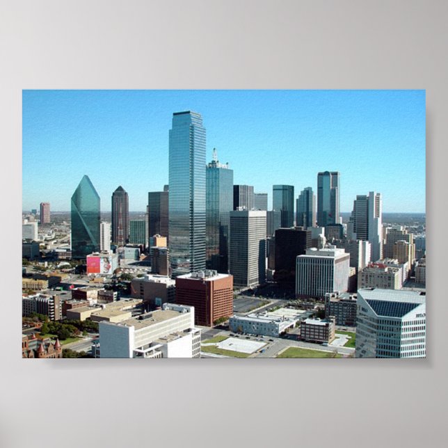 Dallas Texas Skyline Poster (Vorne)