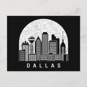 Dallas Texas Skyline Postkarte