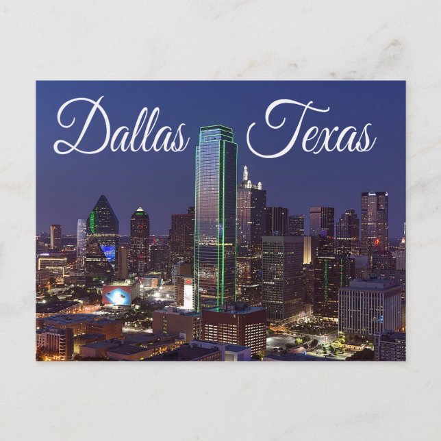 Dallas, Texas Skyline, United Staaten Postcard Postkarte (Vorderseite)