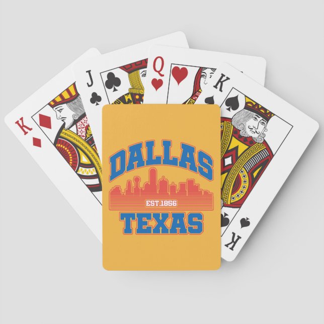 Dallas, Texas Spielkarten (Rückseite)