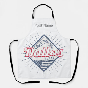 Dallas Texas Stadt Vereinigte Staaten Vintage USA Schürze