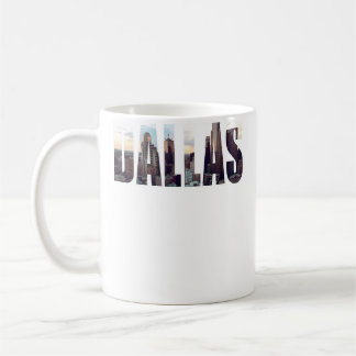 Dallas Texas Stadtbild Himmelshintergrund Fotograf Kaffeetasse