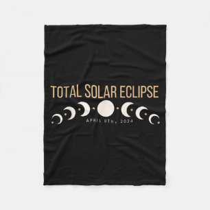 Dallas Texas Totale Sonnenfinsternis 2024 8. April Fleecedecke