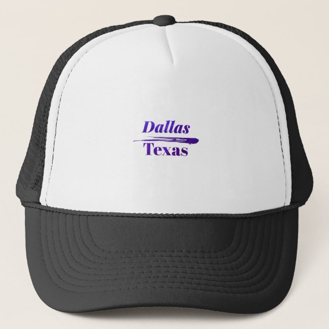 Dallas Texas Truckerkappe (Vorderseite)