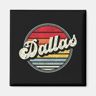 Dallas Texas Tx Zuhause Staat Cool 70er Style Suns Magnet