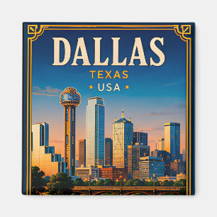 ⭐ Dallas Texas Urlaubserinnerung Magnet