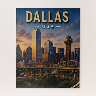 Dallas Travel Skyline und Reunion Tower