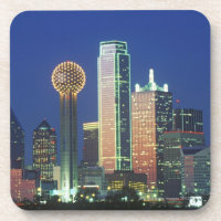 'Dallas, TX Skyline nachts mit Wiedersehen Tower