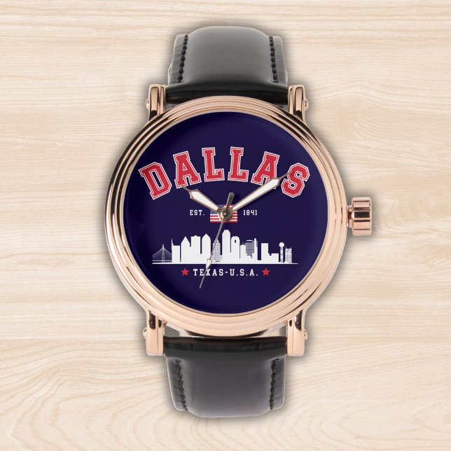 Dallas Urban Skyline View Armbanduhr (Von Creator hochgeladen)