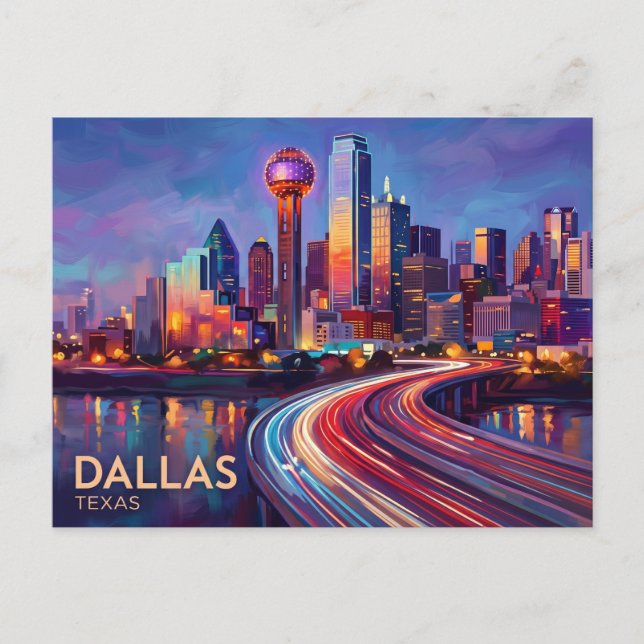 Dallas USA Postkarte (Vorderseite)