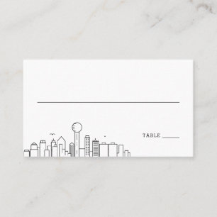 Dallas Wedding Platzkarten vorne und hinten
