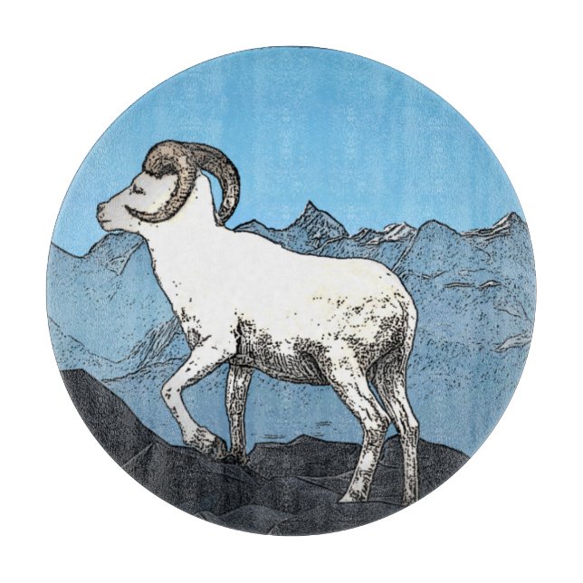 Dall's Sheep Schneidebrett (Vorderseite)