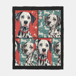 Dalmatian blanket fleecedecke