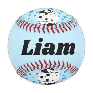 Dalmatian Blaue Pfotenabdruck Personalisiert    Baseball