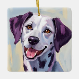 Dalmatian | Dog Watercolor Pet Painting Keramikornament