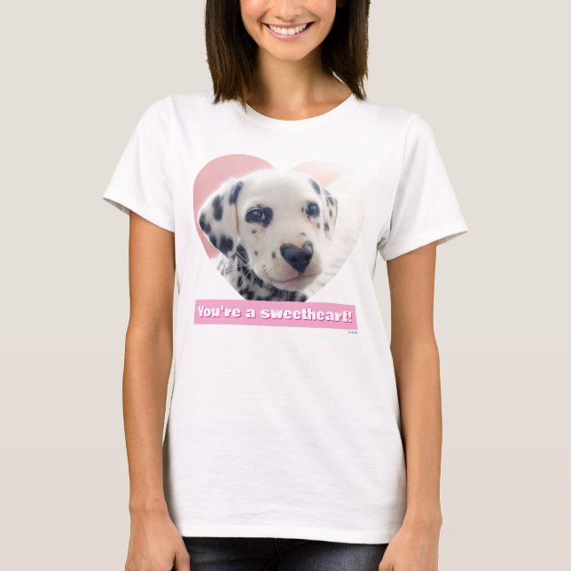 Dalmatian Heart Nose T-Shirt (Vorderseite)