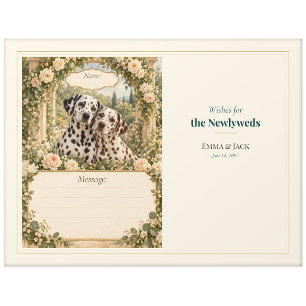 Dalmatian Hochzeitsgästebuch Wünsche Postkarte
