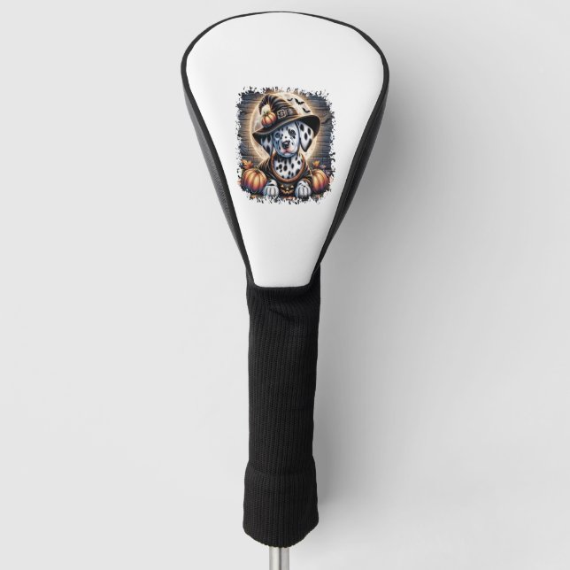 Dalmatian-Hund Halloween Golf Headcover (Vorderseite)