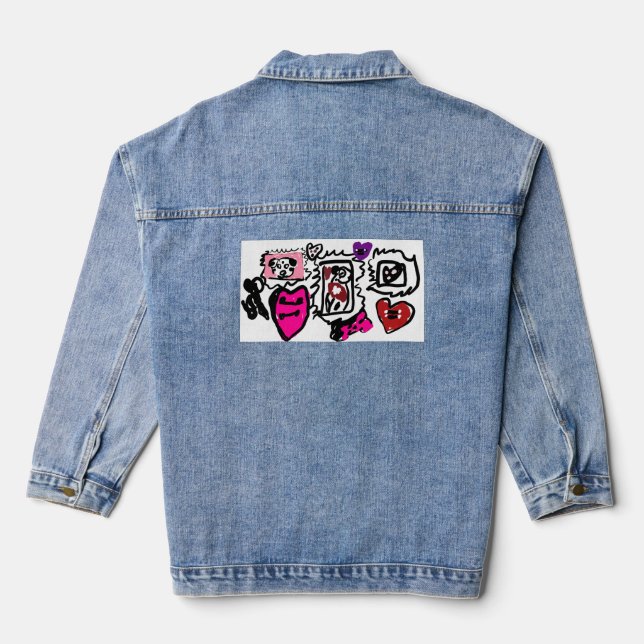 Dalmatian lovely  jeansjacke (Rückseite)