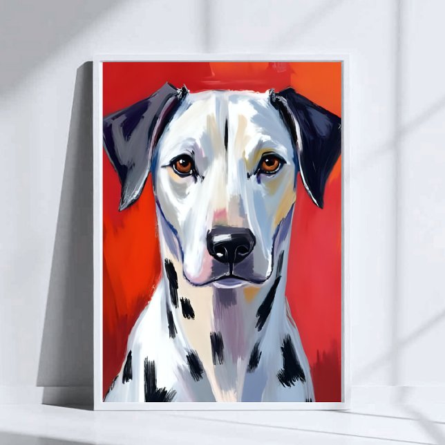 Dalmatian Painting Dog Pet Watercolor Art Poster (Von Creator hochgeladen)