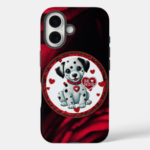 Dalmatian Puppy iPhone 16 Coque - Be Mine Valentin