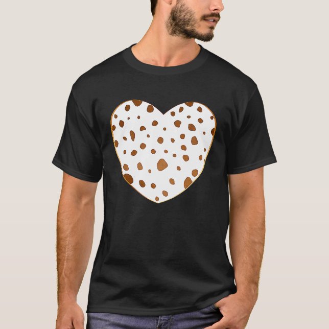 Dalmatian Spotted Heart Nice Graphic for T-Shirt (Vorderseite)
