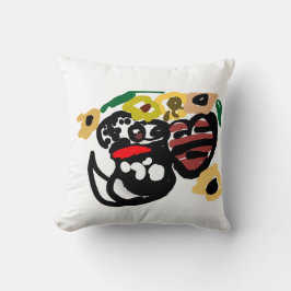 Dalmatian sunflowers kissen