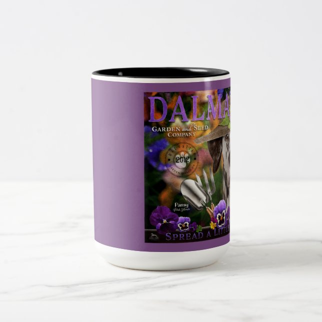 Dalmatie Jardin & Graine de café Mug (Centre)