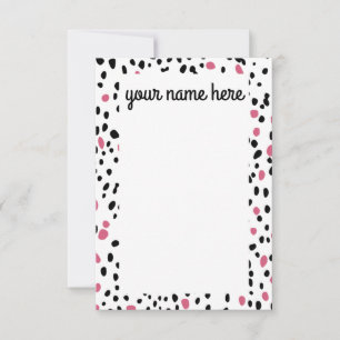 Dalmatie personnalisée Cartes pour notes d'impress