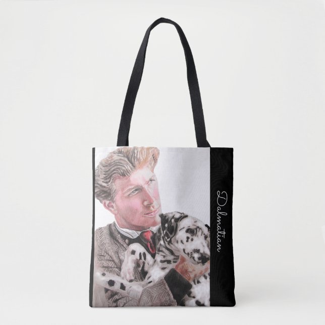Dalmatie Spotty Chien Cute Spots Chiens Sac fourre (Devant)
