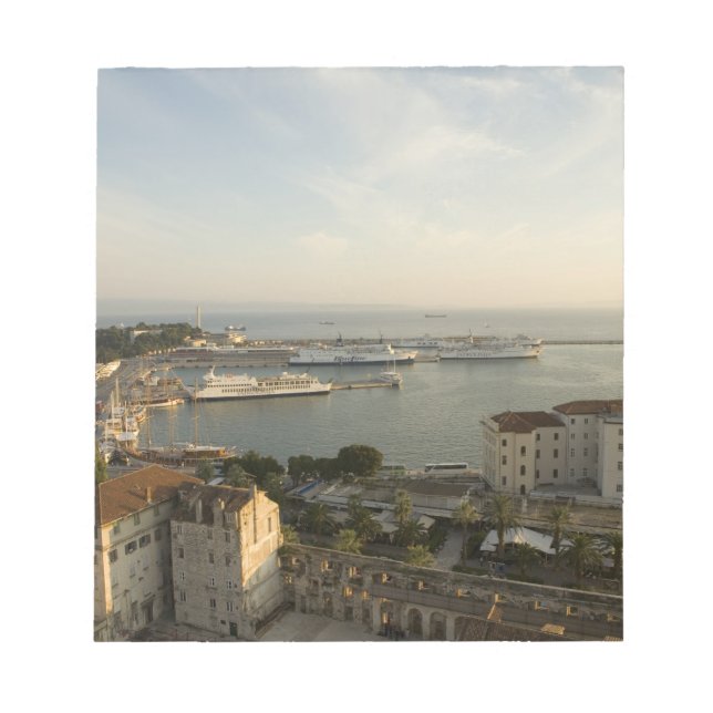 Dalmatien, Split. Sicht auf Riva Notizblock (Vorderseite)