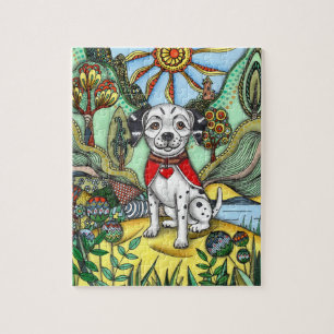 Dalmatien Zentangle fantaisiste Puzzle Automne Jig