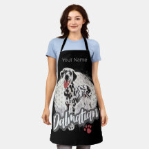 Dalmatier mit Paw Vintage Hund liebt Design
