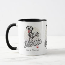 Dalmatier mit Paw Vintage Hund liebt Design