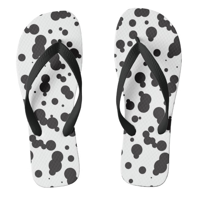Dalmatine Punkt-Muster Flip Flops (Fußbett)
