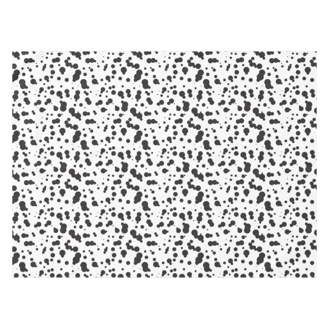Dalmatine Punkt-Muster Tischdecke (Vorderseite (Horizontal))