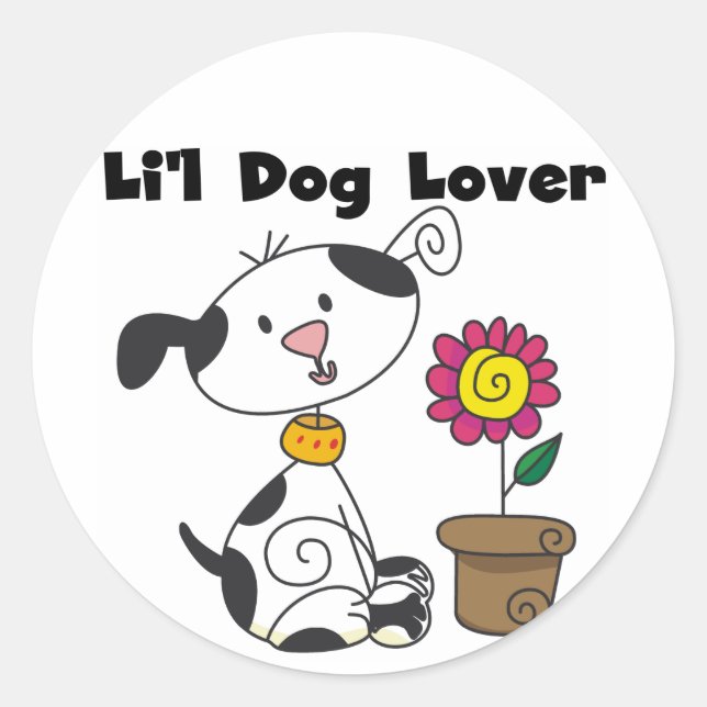Dalmatinenhund Lover Tshirts und Geschenke Runder Aufkleber (Vorderseite)
