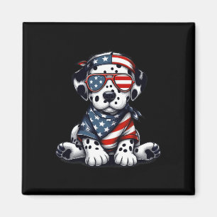 Dalmatiner American USA Flag Sungles 4. Juli Da Magnet