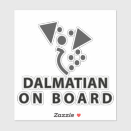 Dalmatiner an Bord Aufkleber