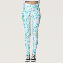 Dalmatiner-aquamarine gepunktete Leggings