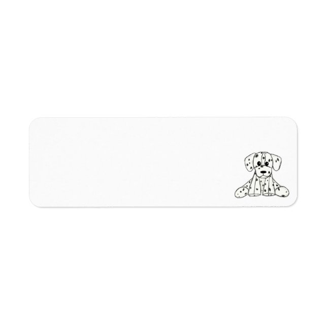 Dalmatiner ausgestopfter Hund zeichnend Kontur ein (Vorne)