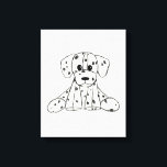 Dalmatiner ausgestopfter Hund zeichnend Kontur ein Leinwanddruck<br><div class="desc">Basierend auf einem ausgestopften Hund,  den ich als Kind hatte,  ist dieser bezaubernde Dalmatiner zu niedlich! Ideal für den Hund / Dalmatiner Liebhaber. Auch gut für Kinder!</div>