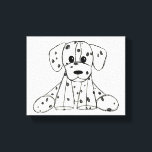 Dalmatiner ausgestopfter Hund zeichnend Kontur ein Leinwanddruck<br><div class="desc">Basierend auf einem ausgestopften Hund,  den ich als Kind hatte,  ist dieser bezaubernde Dalmatiner zu niedlich! Ideal für den Hund / Dalmatiner Liebhaber. Auch gut für Kinder!</div>