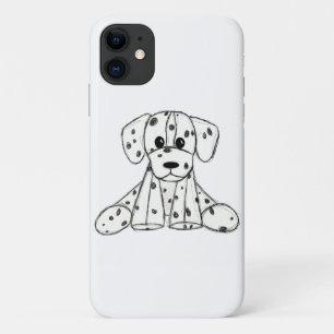 Dalmatiner ausgestopfter Hund Zeichnung Umriss ein Case-Mate iPhone Hülle
