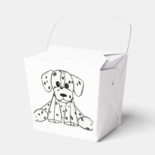 Dalmatiner ausgestopfter Hund Zeichnung Umriss ein Geschenkschachtel