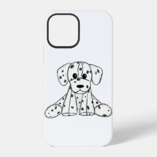 Dalmatiner ausgestopfter Hund Zeichnung Umriss ein iPhone 12 Pro Hülle