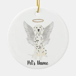 Dalmatiner Beileid Memorial Keramik Ornament
