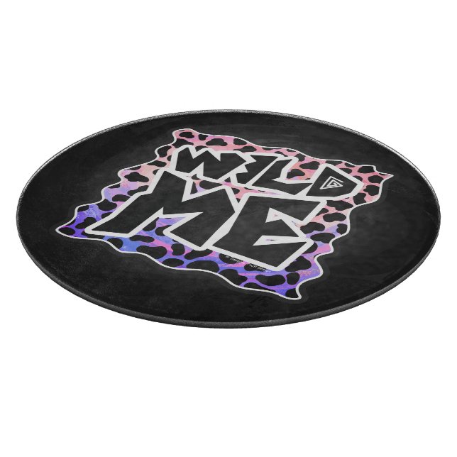 Dalmatiner Black and Pink Wild Me Schneidebrett (Ecke)
